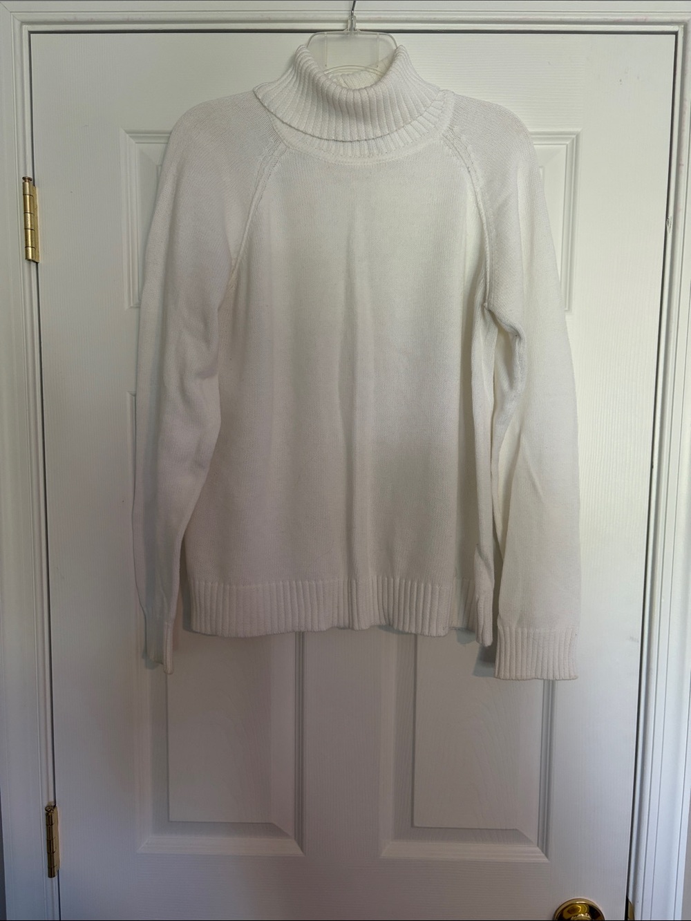 JEANNE PIERRE Cream Turtleneck Sweater